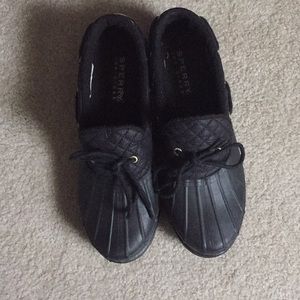 Sperry Top-Sider rubber water proof boots.